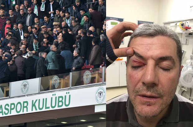 Konyaspor-Trabzonspor maçında VIP tribün karıştı