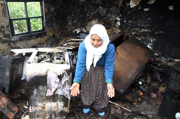 Antalya'da evi yanan aileye bakanlık sahip çıktı