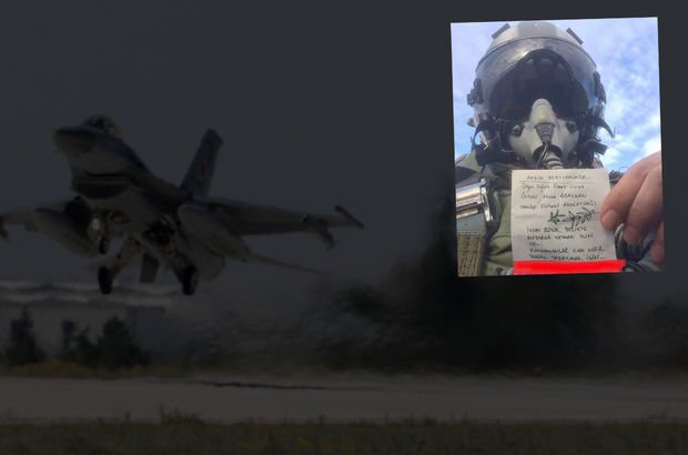 F-16 pilotundan Afrin şehitleri için duygulandıran not!