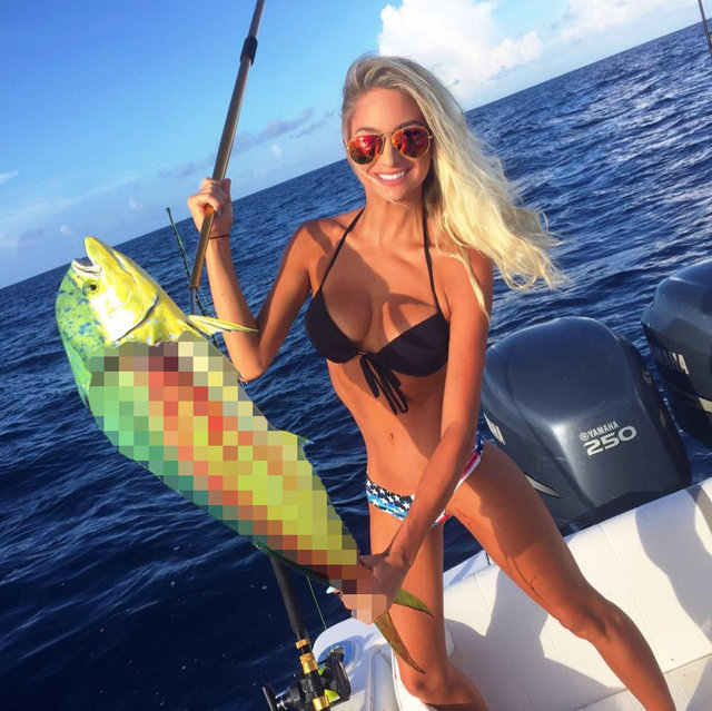 Dünyanın en güzel balıkçısı Emily Riemer'a tepki