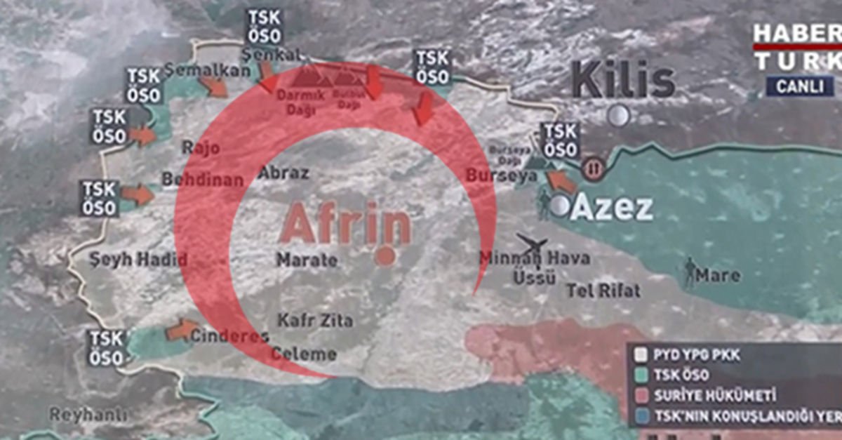 Son Dakika Afrin De Hilal Gorundu Hilal Taktigi Nedir Gundem Haberleri