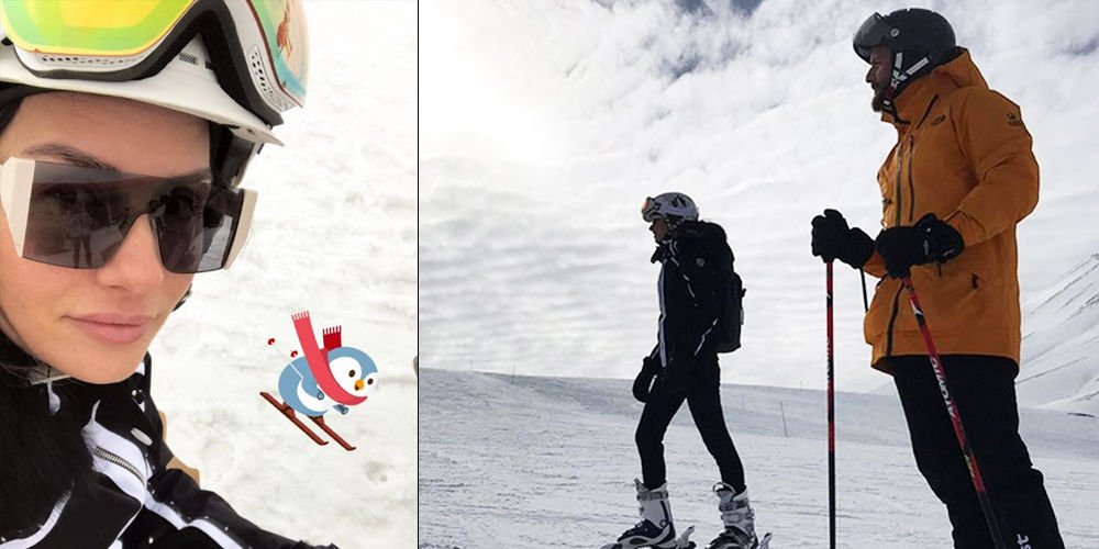 Erciyes kayakçıları...