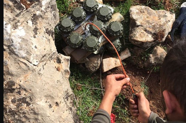 Afrin Harekatı'nda anti-personel mayını ele geçirildi