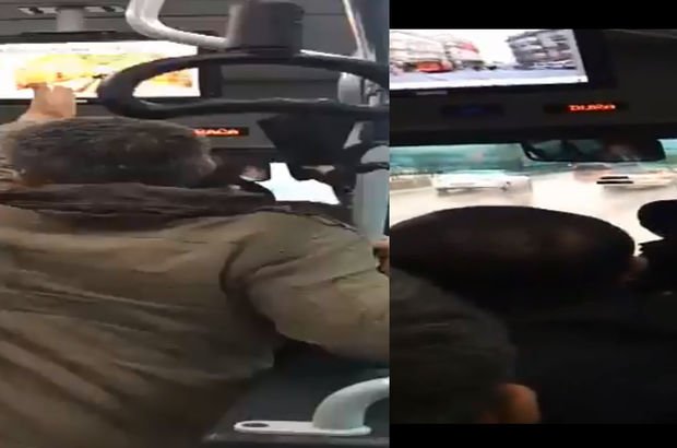 Halk otobüsünde şoförden kadın yolcuya tokat iddiası