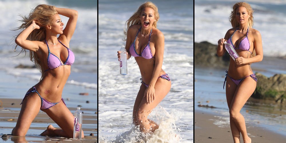 Sarışın güzel çekimde