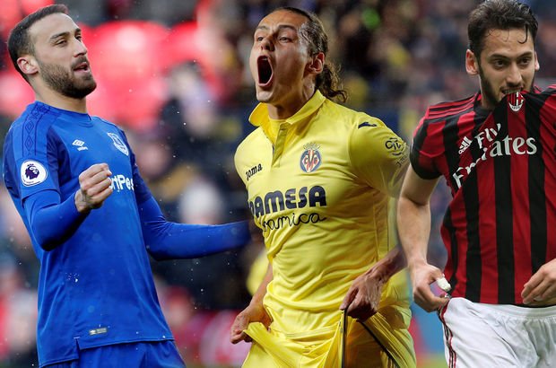 Enes Ünal, Cenk Tosun, Hakan Çalhanoğlu gol attı, Villarreal, Everton ve Milan kazandı!