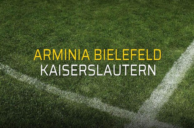 Arminia Bielefeld - Kaiserslautern maçı rakamları