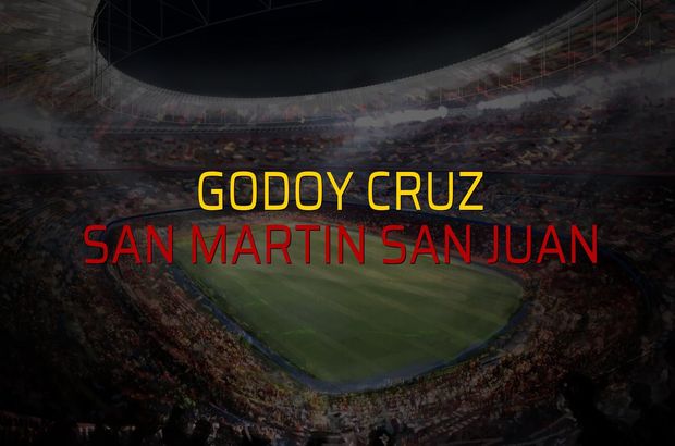 Godoy Cruz - San Martin San Juan maçı heyecanı