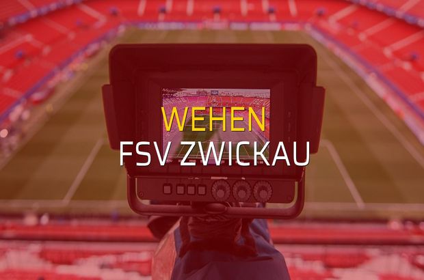 Wehen - FSV Zwickau karşılaşma önü