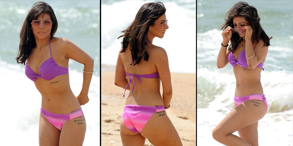 Esmer güzel tatilde