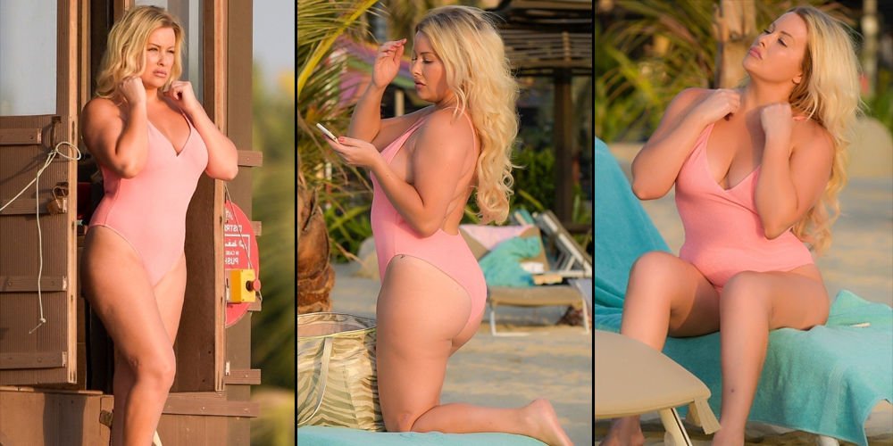 Sarışın güzel tatilde