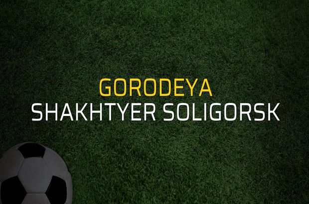 Gorodeya - Shakhtyer Soligorsk rakamlar