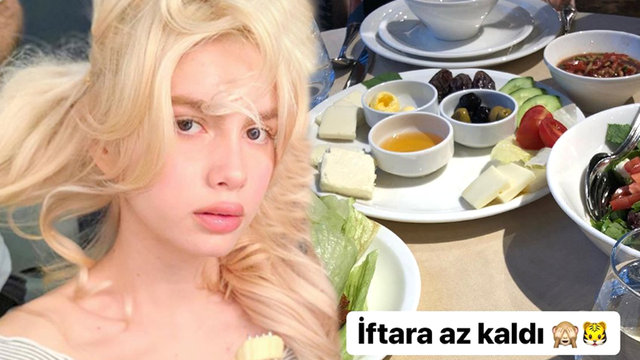 Aleyna Tilki'den iftar paylaşımı - Magazin haberleri