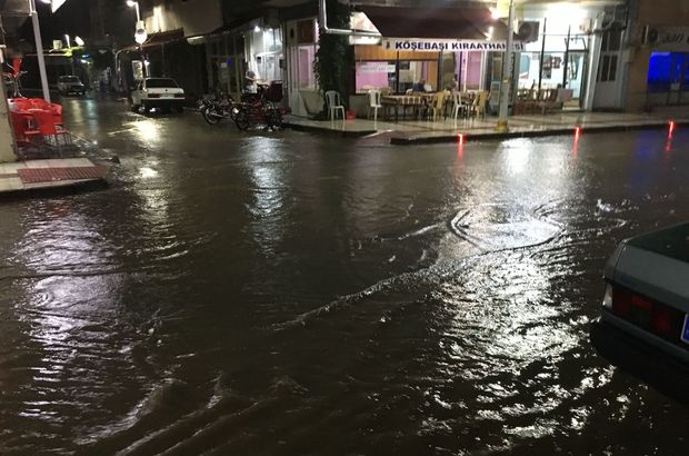 Manisa'da sağanak ve dolu yağışı