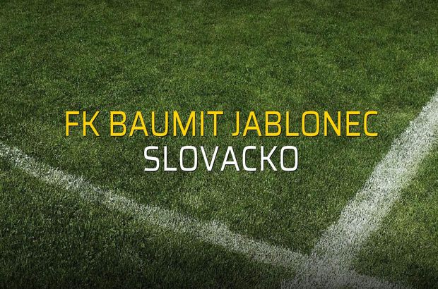 FK Baumit Jablonec - Slovacko maç önü