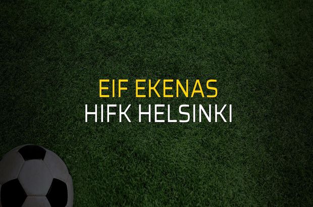 EIF Ekenas - HIFK Helsinki karşılaşma önü