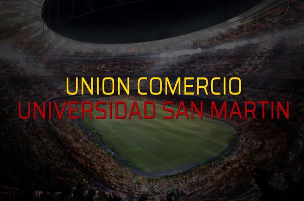 Union Comercio - Universidad San Martin maçı rakamları