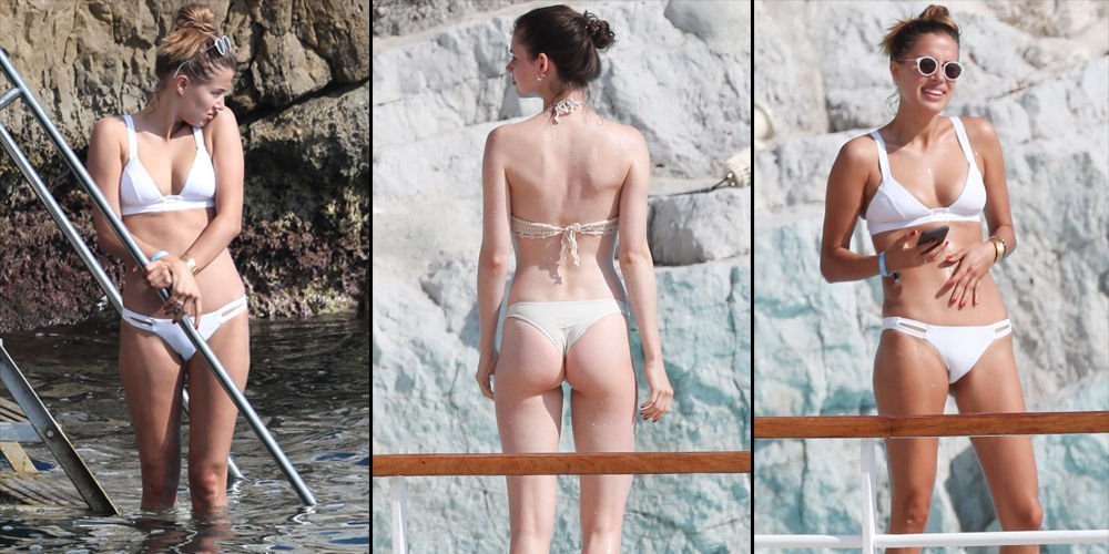 Beyaz bikinili güzel