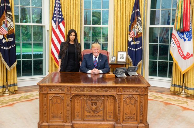 Kim Kardashian, Trump'ı ziyaret etti