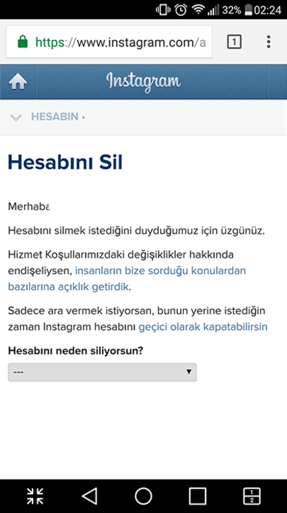 1 - instagram hesap dondurma linki instagram nasil kapatilir line haber