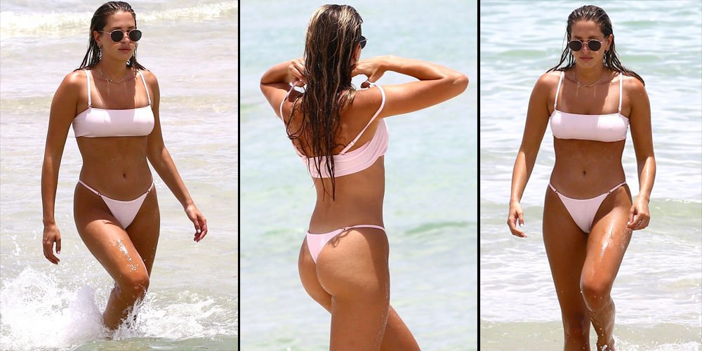 Beyaz bikinili güzel