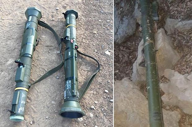 Hakkari'de tanksavar silahı ve hava savunma füzesi ele geçirildi