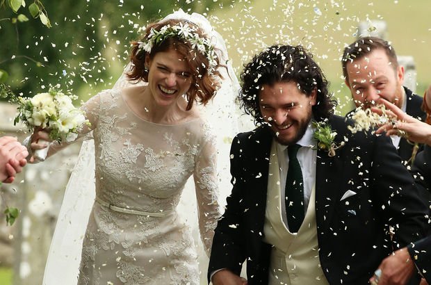 Game of Thrones aşıkları evlendi! 