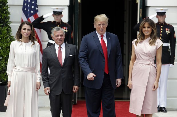 Trump Kral Abdullah ile Beyaz Saray'da görüştü