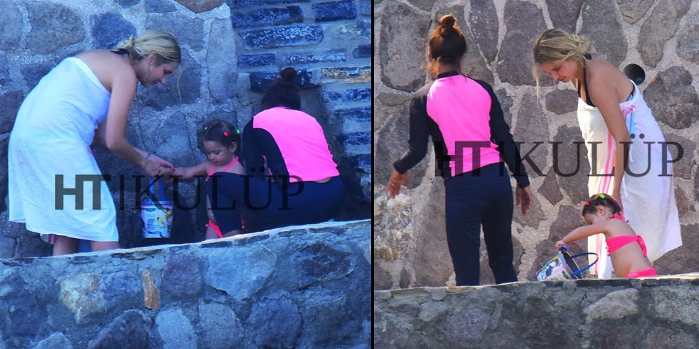 Arya bebekle tatil...