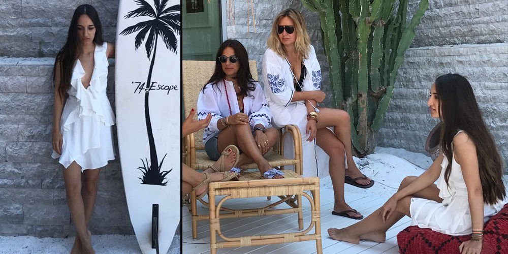 Sabancı ve kızı davette