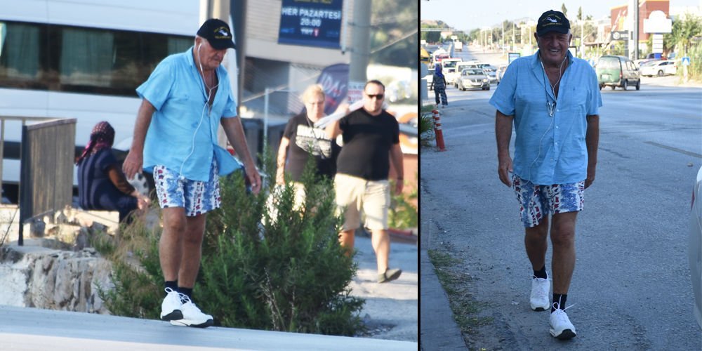 Efsane başkan yürüyüşte...