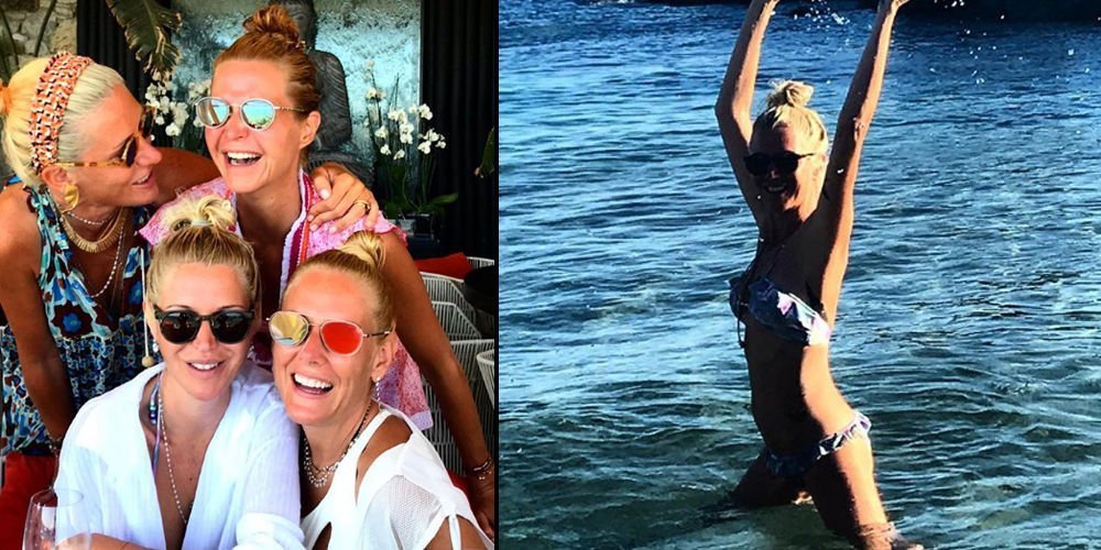 Mikonos'ta doğum günü kutlaması