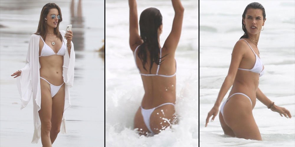 Beyaz bikinili güzel