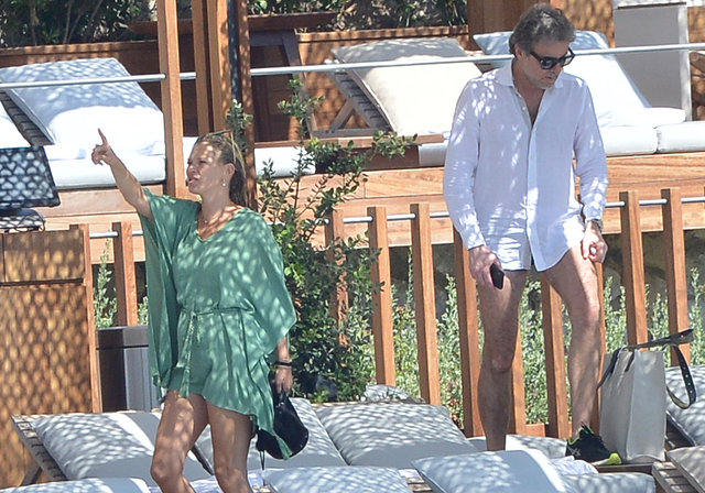 Kate Moss tatil için Bodrum'da