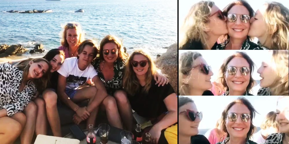 Koç ve kızları tatilde