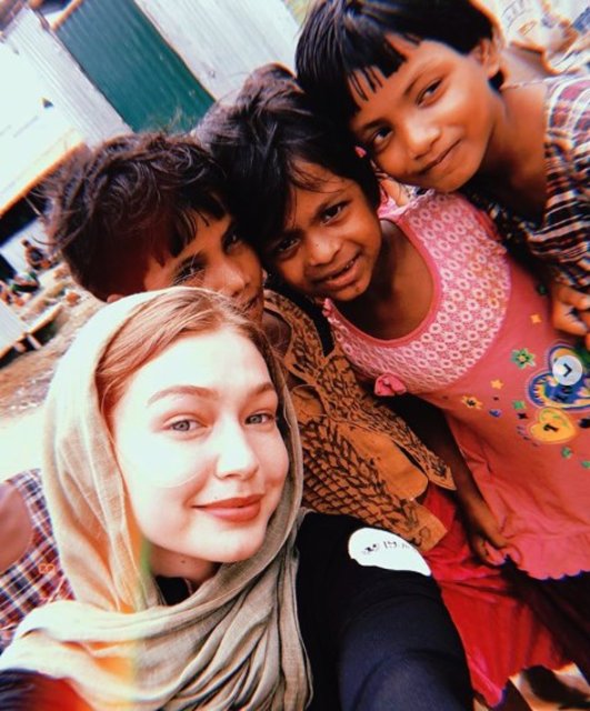 Gigi Hadid mülteci kampını ziyaret etti - Magazin haberleri