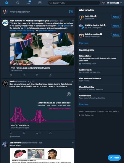 Twitter yeni tasarımı test ediliyor