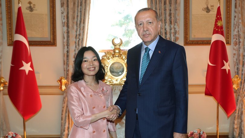 Cumhurbaskani Erdogan Japon Prensesle Gorustu Dunya Haberleri