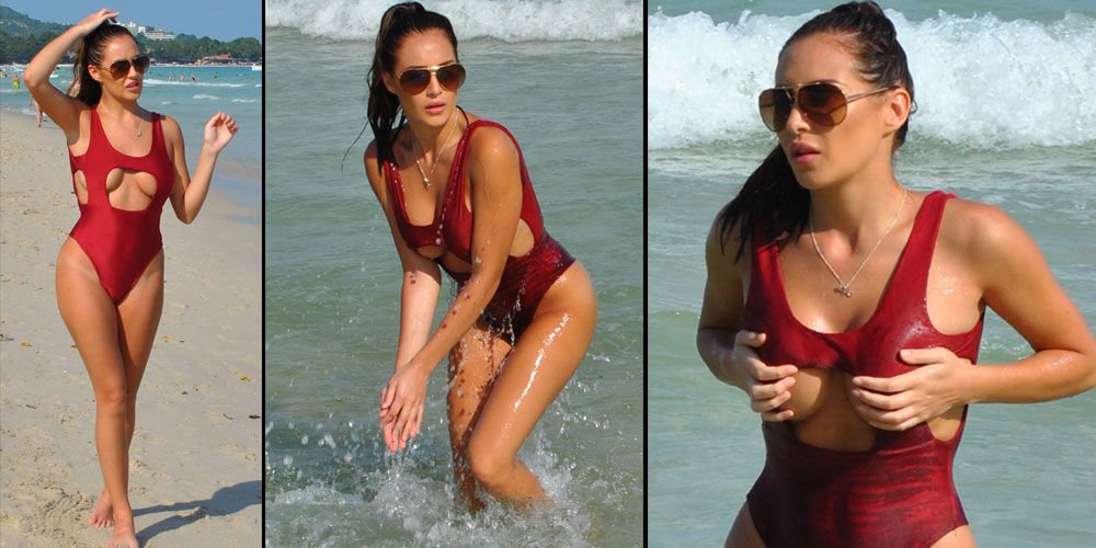 Plajın yıldızı...