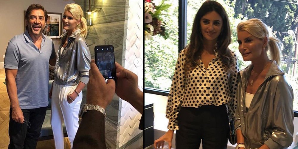 Şen, Hollywood yıldızlarıyla...