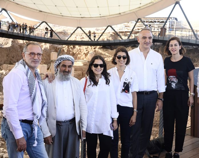 Kültür ve Turizm Bakanı Mehmet Ersoy gazetecilerle Göbeklitepe'yi gezdi.
