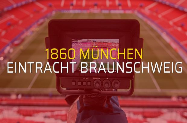 Maç sona erdi: 1860 München: 1 - Eintracht Braunschweig:0