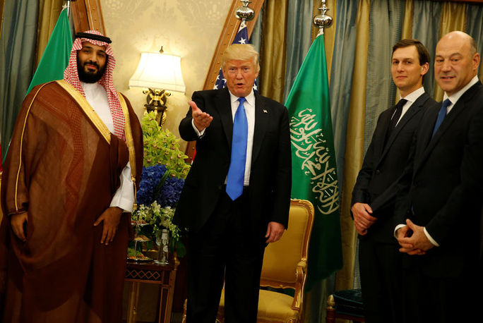 Suudi Veliaht Prens Muhammed bin Salman, Başkan Trump ve Jared Kushner