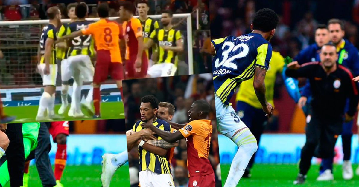Galatasaray - Fenerbahçe derbisinde büyük kavga