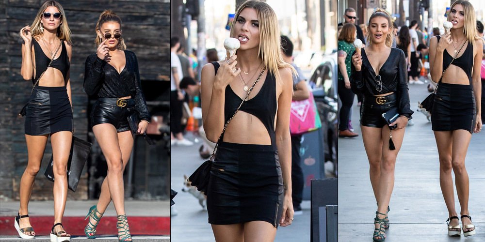 Seksi güzellerin dondurma keyfi...