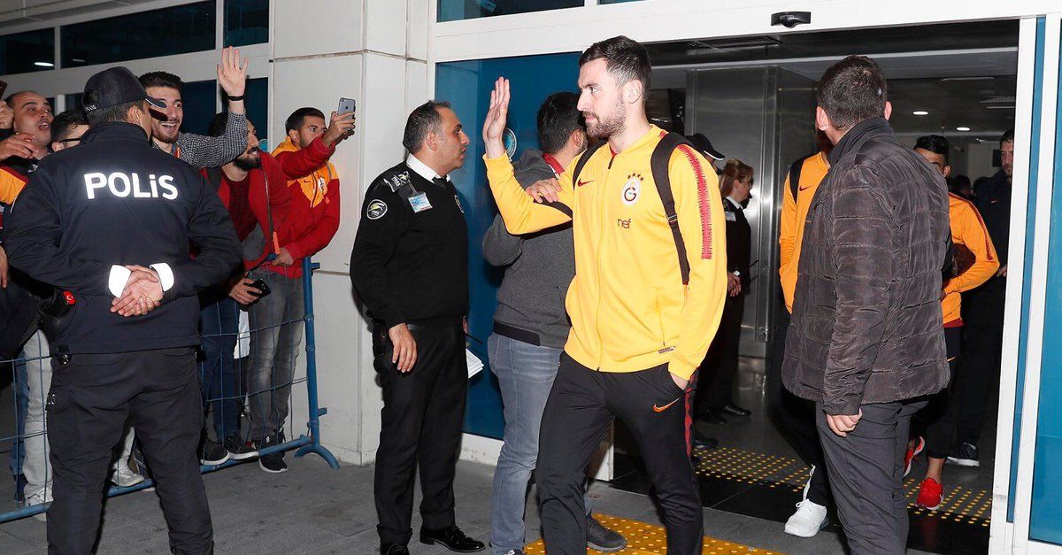 Galatasaray kafilesi Kayseri'de