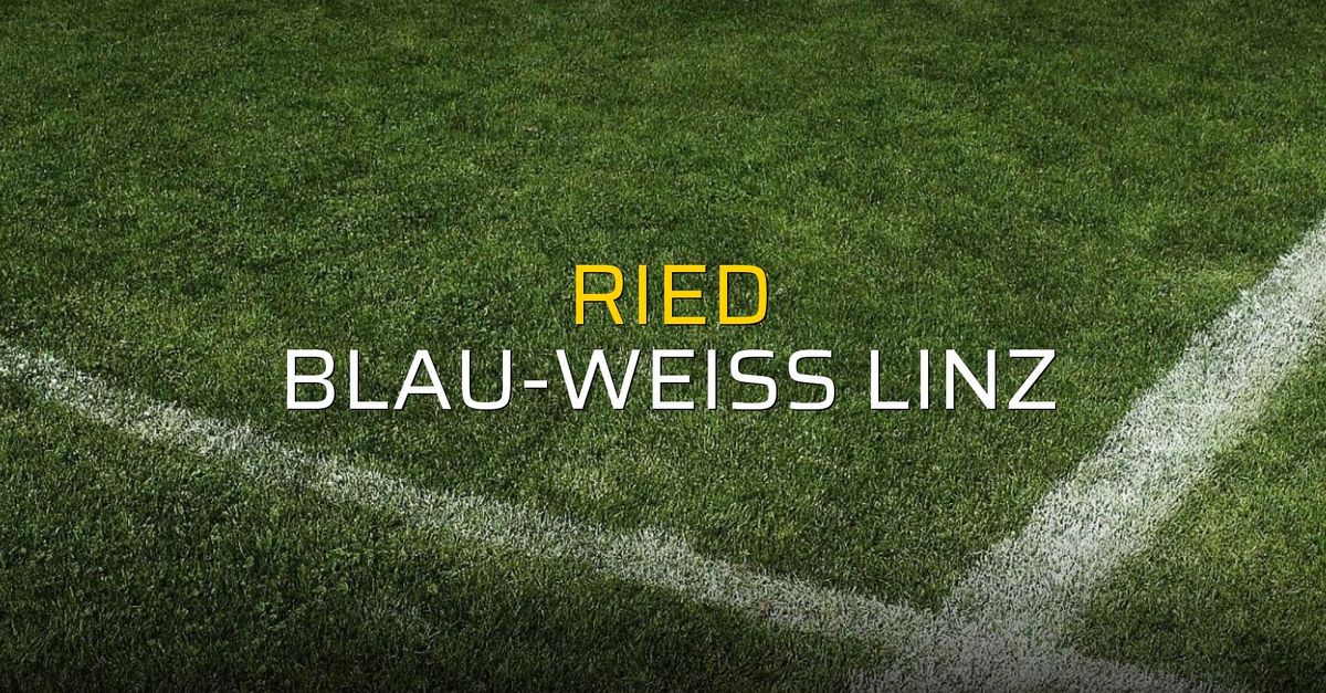 Ried: 1 - Blau-Weiss Linz: 3 (Maç sonucu)