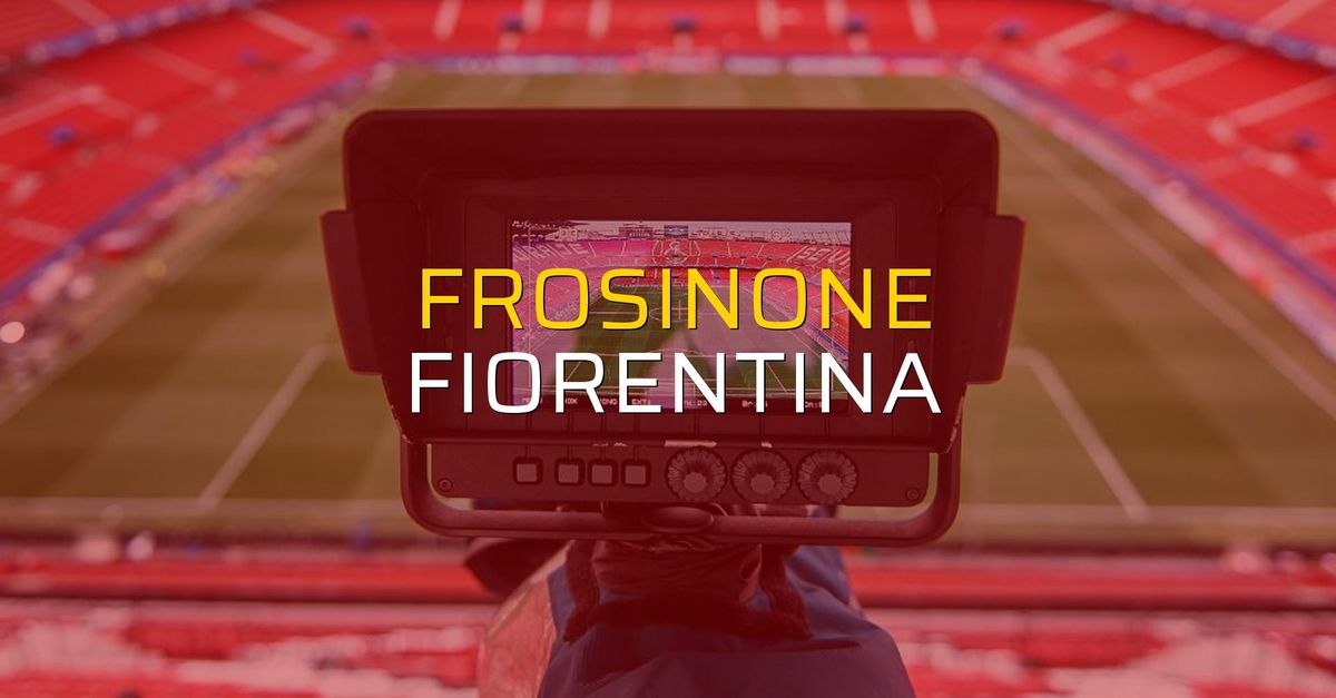 Frosinone: 1 - Fiorentina: 1