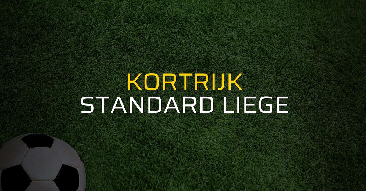 Kortrijk 0 Standard Liege 2 Mac Sonucu