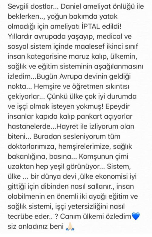 Özlem Kaymaz Hollanda sağlık sistemine isyan etti 67